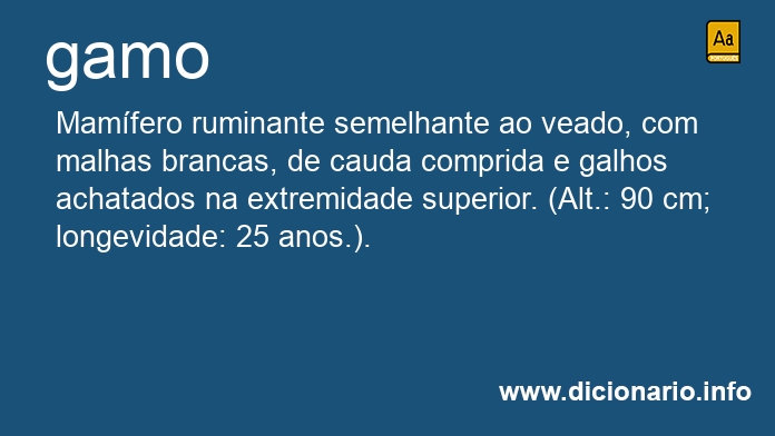 Significado de gamo