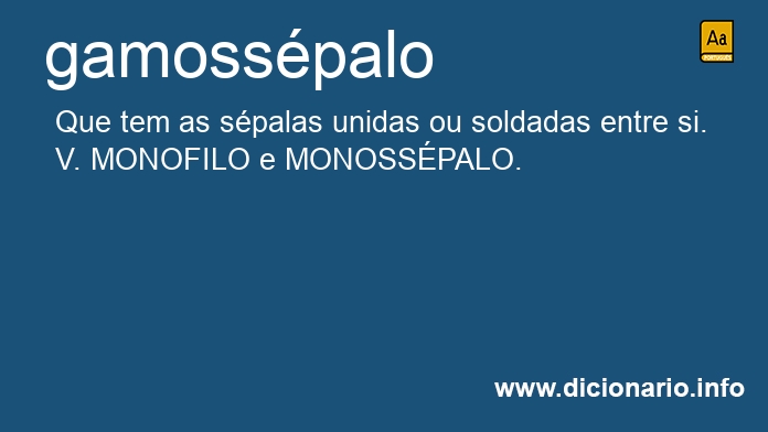 Significado de gamoss�pala