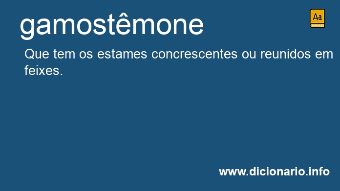 Significado de gamostmones