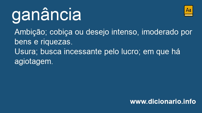 Significado de ganncia