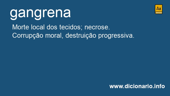 Significado de gangrena