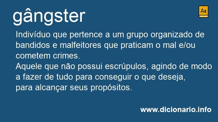 Significado de gngster