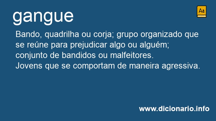 Significado de gangue