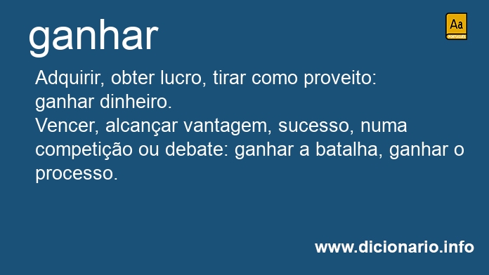 Significado de ganhars