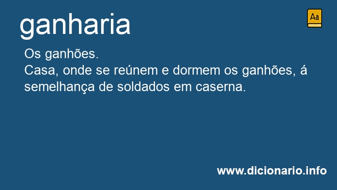 Significado de ganharia