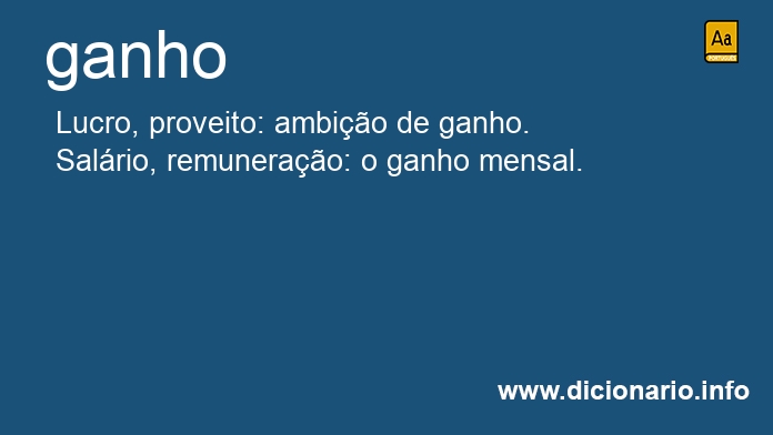 Significado de ganho