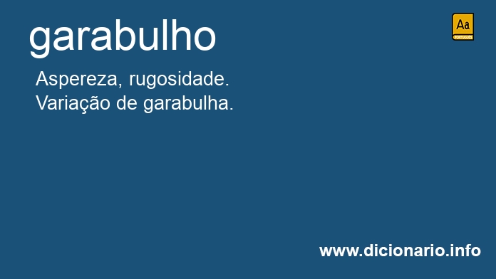 Significado de garabulho