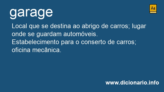 Significado de garage