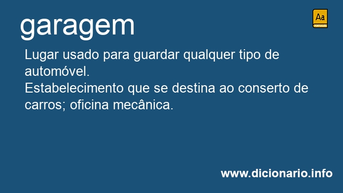 Significado de garagem