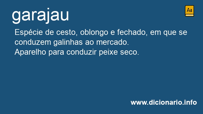 Significado de garajau