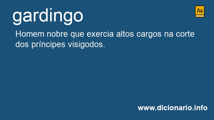 Significado de gardingo