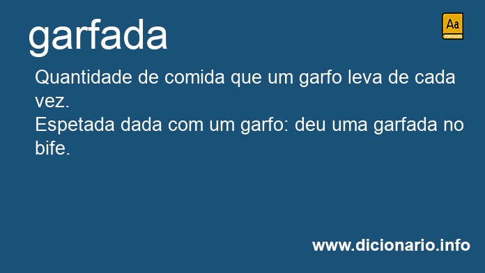 Significado de garfada