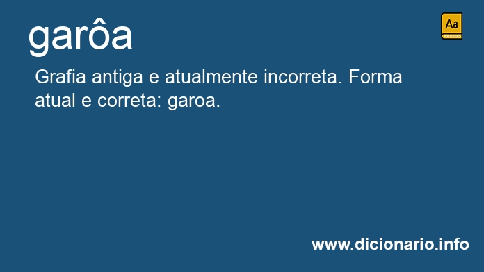 garoando  Dicionário Infopédia da Língua Portuguesa sem Acordo