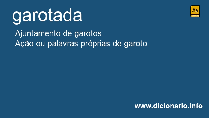 Significado de garotada