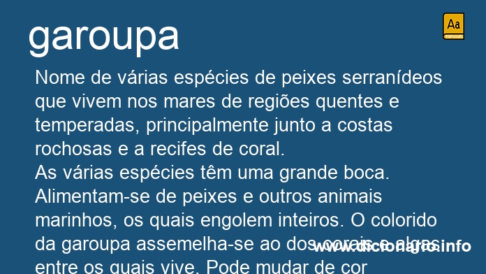 Significado de garoupa