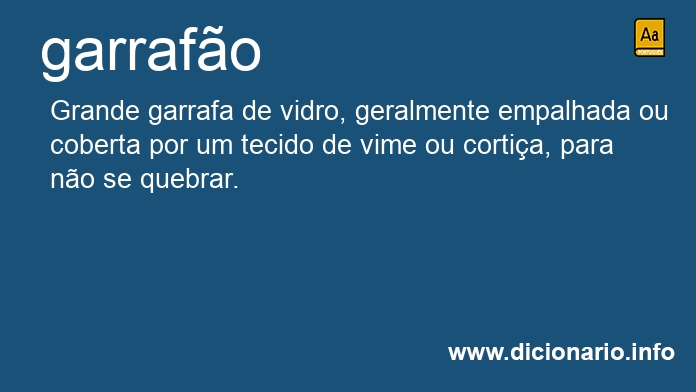 Significado de garrafona