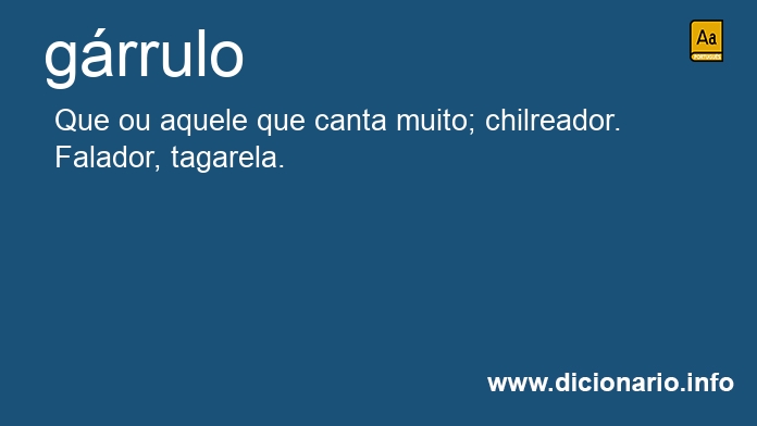 Significado de grrulos