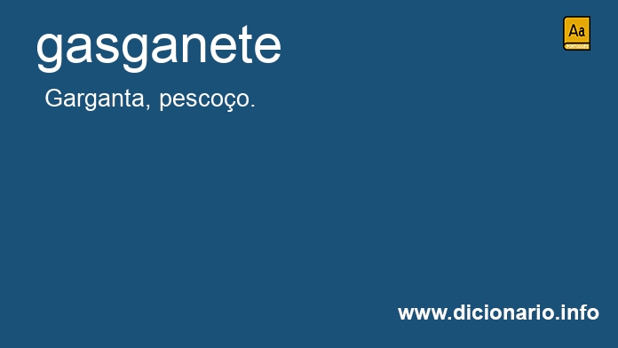 Significado de gasganete