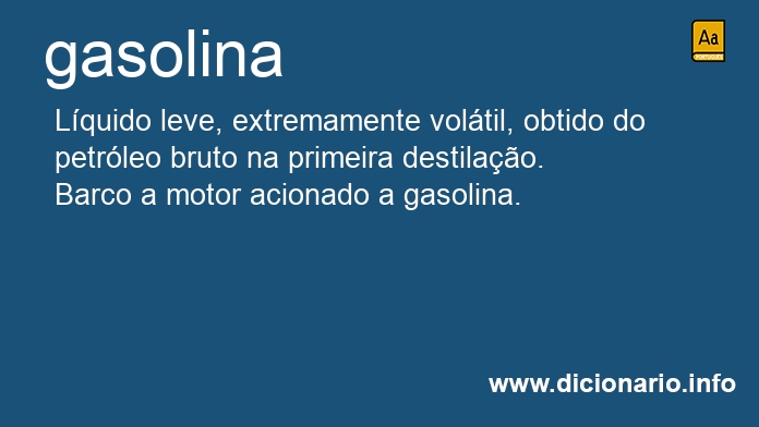 Significado de gasolina