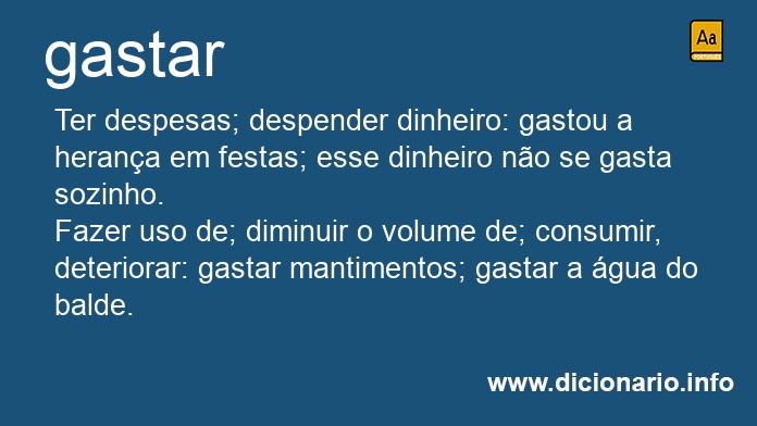 Significado de gastar