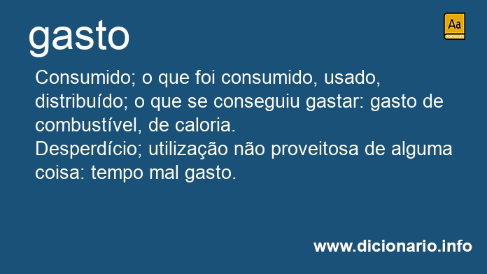 Significado de gasto