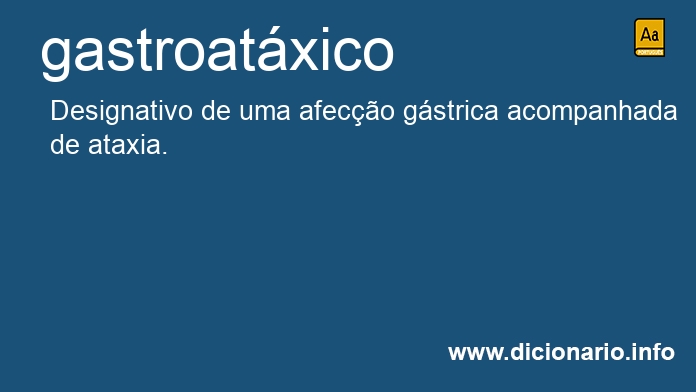 Significado de gastroatxico