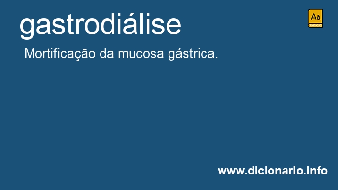 Significado de gastrodilise