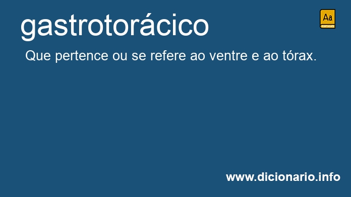 Significado de gastrotorcico