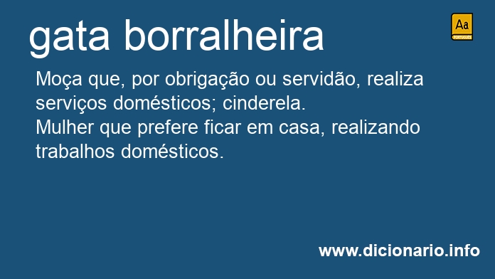 Significado de gata borralheira