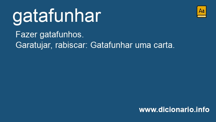 Significado de gatafunhar