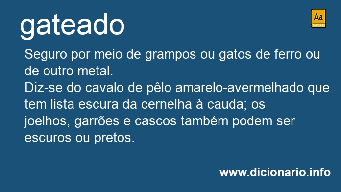Significado de gateados