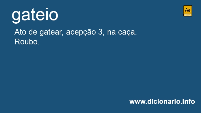 Significado de gateio
