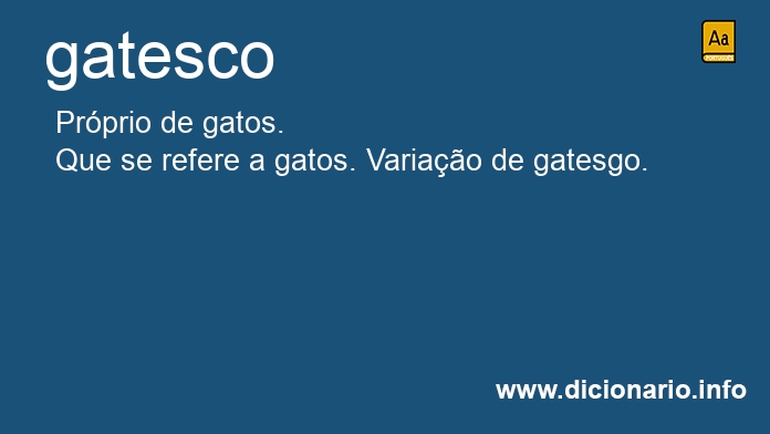 Significado de gatesco