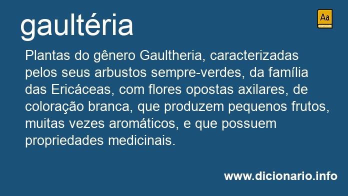 Significado de gaultria