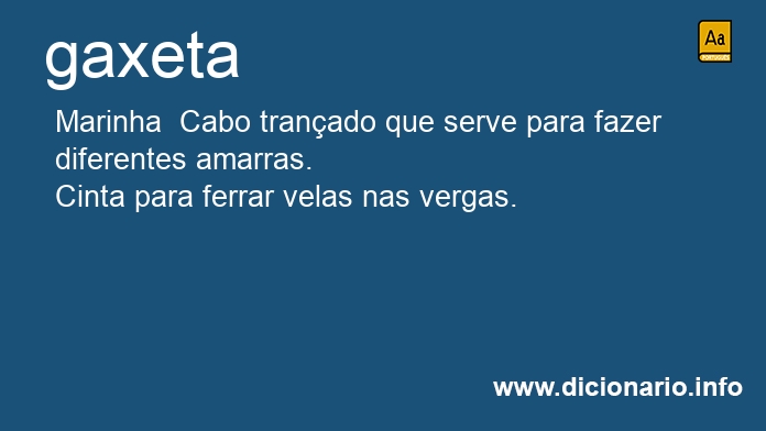 Significado de gaxetas