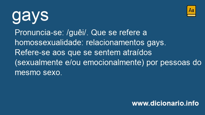 Significado de gays