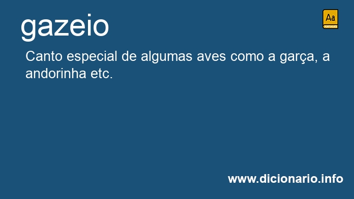 Significado de gazeio