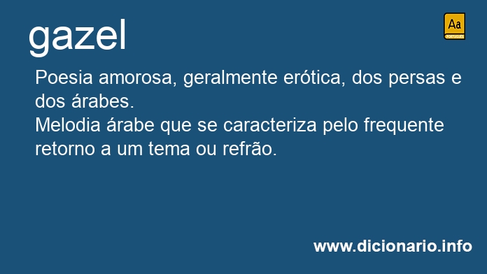 Significado de gazel Significado de gazel