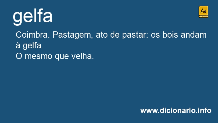 Significado de gelfa
