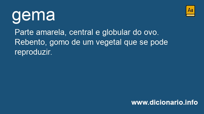 Significado de gema