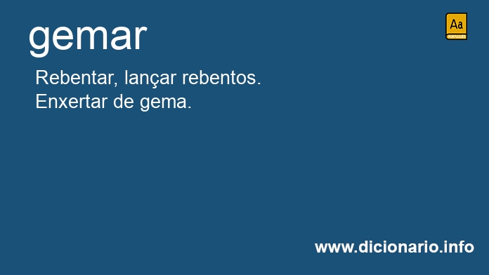 Significado de gemar