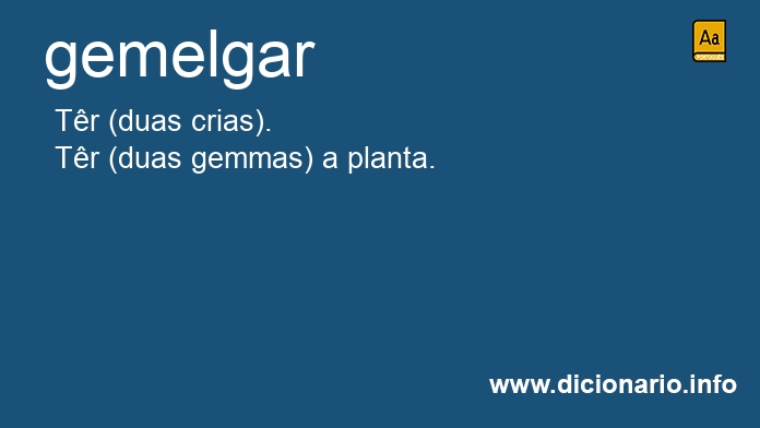 Significado de gemelgam