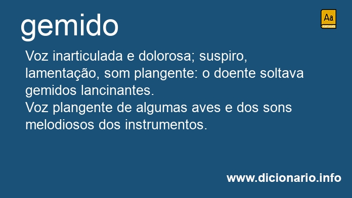 Significado de gemido