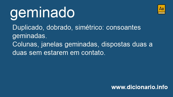 Significado de geminada