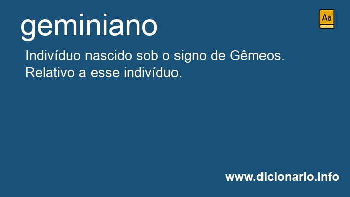 Significado de geminiano
