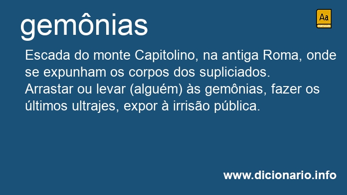 Significado de gemnias