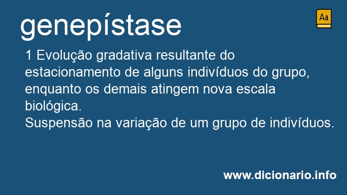 Significado de genepstase