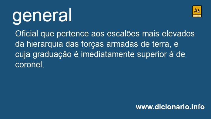 Significado de generais