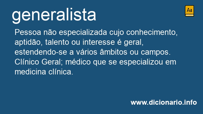 Significado de generalista