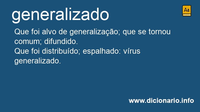 Significado de generalizada